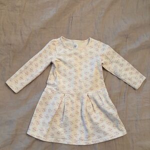 Baby GAP Cream Floral Kids Dress / Size 3 Years